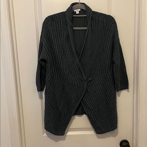 Elegant Ribbed Cardigan Sweater